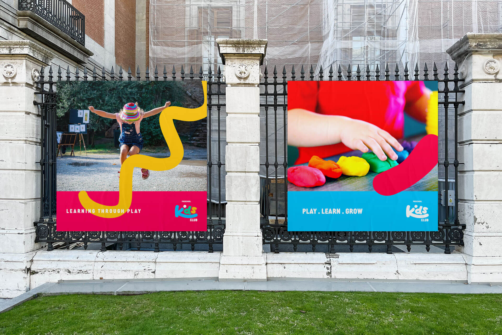 Kids Club Branding Billboard - daycare center branding