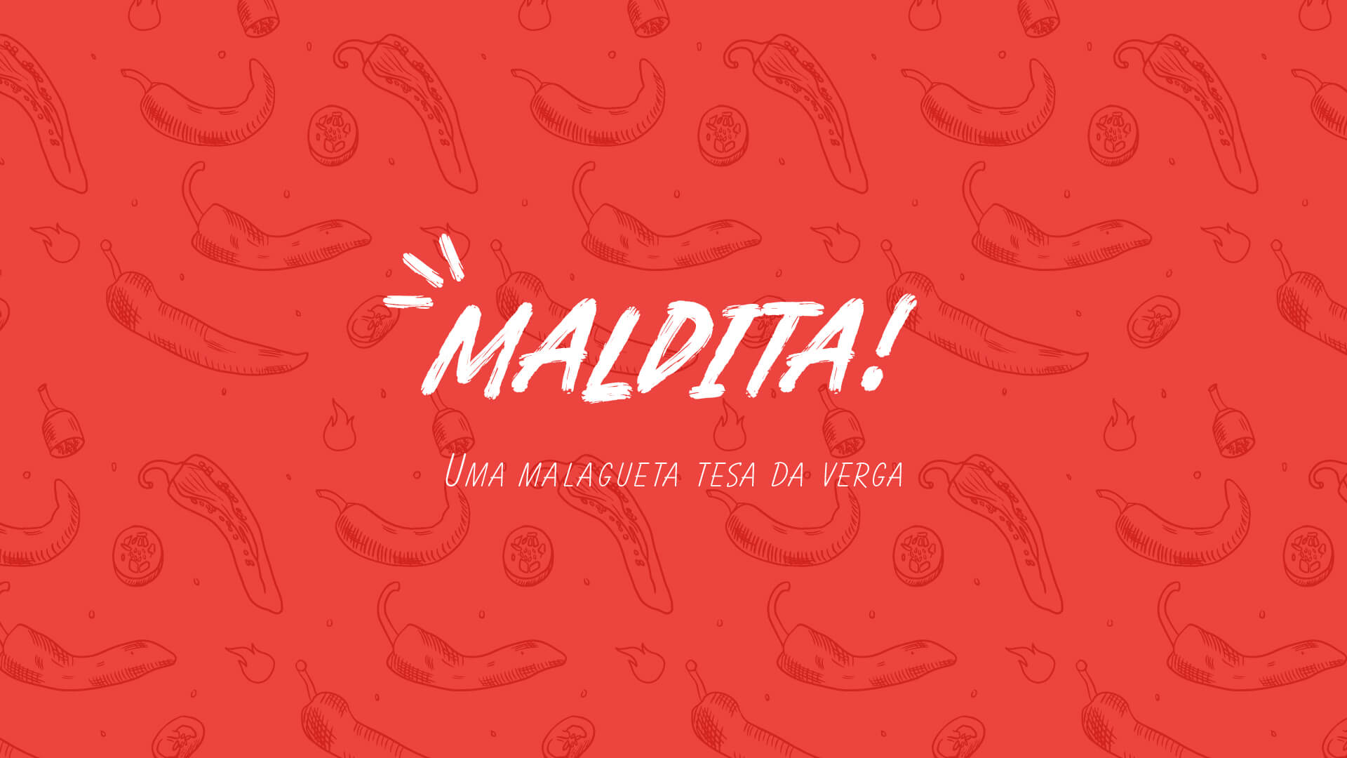 Main logo for Maldita, a spicy sauce branding